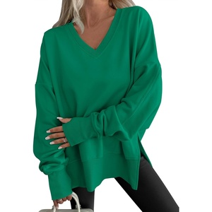 image:imageANRABESS Sweatshirt for Women Fall Oversized Fleece PulloverGreen
