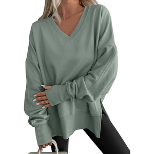 image:imageANRABESS Sweatshirt for Women Fall Oversized Fleece PulloverSage Green