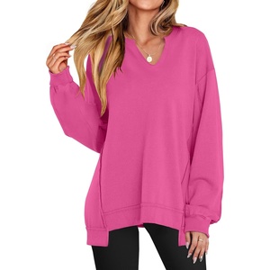 image:imageANRABESS Sweatshirt for Women VNeck Oversized Fall OutfitsRose