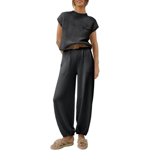 image:imageANRABESS Two Piece Sets for Women Lounge Airport OutfitsBlack
