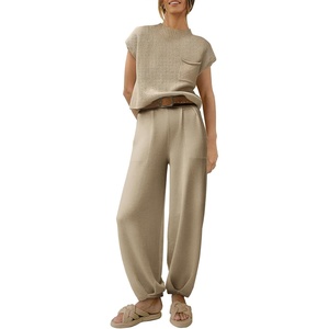 image:imageANRABESS Two Piece Sets for Women Lounge Airport OutfitsKhaki