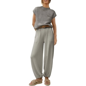 image:imageANRABESS Two Piece Sets for Women Lounge Airport OutfitsLight Grey