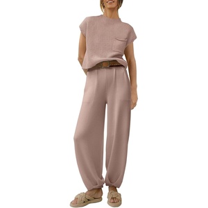 image:imageANRABESS Two Piece Sets for Women Lounge Airport OutfitsLight Pink