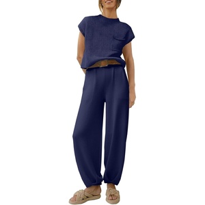 image:imageANRABESS Two Piece Sets for Women Lounge Airport OutfitsNavy Blue