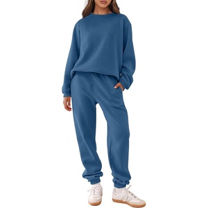 image:imageANRABESS Womens Lounge Set Sweatsuits for Women Fall 2 Piece Jogger PantsBlue