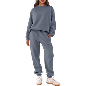 image:imageANRABESS Womens Lounge Set Sweatsuits for Women Fall 2 Piece Jogger PantsDark Grey