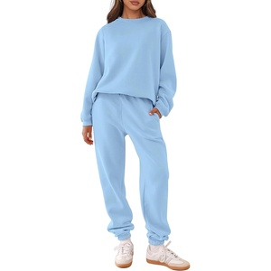 image:imageANRABESS Womens Lounge Set Sweatsuits for Women Fall 2 Piece Jogger PantsSky