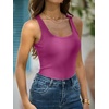 image:imageANRABESS Tank Top for Womens Summer Scoop Neck Sleeveless Ribbed ShirtsRose Purple