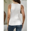 image:imageANRABESS Tank Top for Womens Summer Scoop Neck Sleeveless Ribbed ShirtsWhite