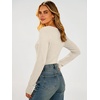 image:imageANRABESS Womens Thermal Shirts Henley Long Sleeve Fleece Tops Basic TeeBeige
