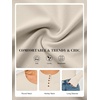 image:imageANRABESS Womens Thermal Shirts Henley Long Sleeve Fleece Tops Basic TeeBeige