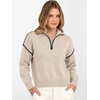 image:imageANRABESS Cropped Sweaters for Women Quarter Zip Pullover 2026 Fall OutfitsAlmond