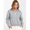 image:imageANRABESS Cropped Sweaters for Women Quarter Zip Pullover 2026 Fall OutfitsGrey