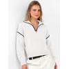 image:imageANRABESS Cropped Sweaters for Women Quarter Zip Pullover 2026 Fall OutfitsWhite