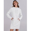 image:imageANRABESS Hoodie Dress for Women Long Sleeve Sweatshirt Dresses with PocketsWhite