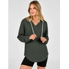 image:imageANRABESS Hoodies for Women Waffle Knit Oversized SweatshirtArmy Green