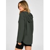 image:imageANRABESS Hoodies for Women Waffle Knit Oversized SweatshirtArmy Green