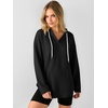 image:imageANRABESS Hoodies for Women Waffle Knit Oversized SweatshirtBlack