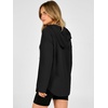 image:imageANRABESS Hoodies for Women Waffle Knit Oversized SweatshirtBlack