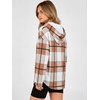 image:imageANRABESS Hoodies for Women Waffle Knit Oversized SweatshirtBrown Plaid