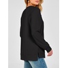 image:imageANRABESS Long Sleeve Shirts for Womens Waffle Knit Tunic TopsBlack