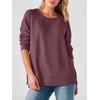 image:imageANRABESS Long Sleeve Shirts for Womens Waffle Knit Tunic TopsMauve