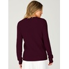 image:imageANRABESS Long Sleeve Sweaters for Women Scalloped Lightweight Fall OutfitsWine Red