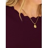 image:imageANRABESS Long Sleeve Sweaters for Women Scalloped Lightweight Fall OutfitsWine Red