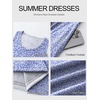 image:imageANRABESS Maxi Dresses for Women Summer Casual Tank DressBlue White Floral