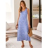 image:imageANRABESS Maxi Dresses for Women Summer Casual Tank DressBlue White Floral