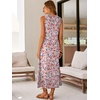 image:imageANRABESS Maxi Dresses for Women Summer Casual Tank DressFloral Blue Pink