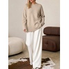 image:imageANRABESS Oversized Sweaters for Women Batwing Fall OutfitsAlmond