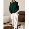 image:imageANRABESS Oversized Sweaters for Women Batwing Fall OutfitsDark Green