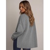 image:imageANRABESS Oversized Sweatshirt for Women Fall lightweight Air Layer TopsGrey