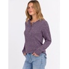 image:imageANRABESS Ribbed Long Sleeve Henley Shirts for WomenPurple