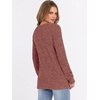 image:imageANRABESS Ribbed Long Sleeve Henley Shirts for WomenRust Orange