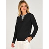 image:imageANRABESS Sweaters for Women 2026 Fall Long Sleeve Lightweight Pullover TopsBlack