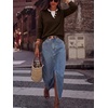 image:imageANRABESS Sweaters for Women 2026 Fall Long Sleeve Lightweight Pullover TopsCoffee