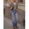 image:imageANRABESS Sweaters for Women 2026 Fall Long Sleeve Lightweight Pullover TopsGrey Khaki