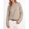 image:imageANRABESS Sweaters for Women Cropped Fall Lightweight PulloverAlmond