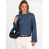 image:imageANRABESS Sweaters for Women Cropped Fall Lightweight PulloverBlue