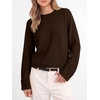 image:imageANRABESS Sweaters for Women Cropped Fall Lightweight PulloverCoffee