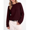 image:imageANRABESS Sweaters for Women Cropped Fall Lightweight PulloverDrak Red