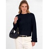 image:imageANRABESS Sweaters for Women Cropped Fall Lightweight PulloverNavy Blue