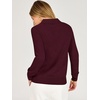 image:imageANRABESS Sweaters for Women Polo Collared Knit Long Sleeve PulloverDark Red