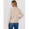 image:imageANRABESS Sweaters for Women Trendy 3D Floral Knit 2026 Fall Fashion OutfitsBeige