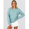 image:imageANRABESS Sweaters for Women Trendy 3D Floral Knit 2026 Fall Fashion OutfitsBlue