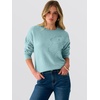 image:imageANRABESS Sweaters for Women Trendy 3D Floral Knit 2026 Fall Fashion OutfitsBlue