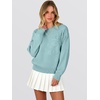 image:imageANRABESS Sweaters for Women Trendy 3D Floral Knit 2026 Fall Fashion OutfitsBlue