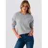 image:imageANRABESS Sweaters for Women Trendy 3D Floral Knit 2026 Fall Fashion OutfitsGrey